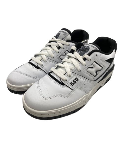 NEW BALANCE（ニューバランス）NEW BALANCE (ニューバランス) ローカットスニーカー ホワイト×ブラック サイズ:23.5cmUS6.5の古着・服飾アイテム