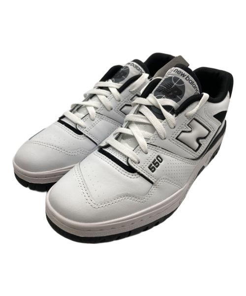 NEW BALANCE（ニューバランス）NEW BALANCE (ニューバランス) ローカットスニーカー ホワイト×ブラック サイズ:26cmUS8 未使用品の古着・服飾アイテム