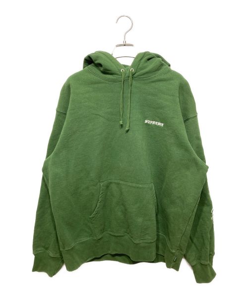 SUPREME（シュプリーム）Supreme (シュプリーム) Peace Hooded Sweatshirt グリーン サイズ:Ⅿの古着・服飾アイテム