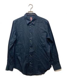 PAUL SMITH（ポールスミス）の古着「"Green Apple" PICTURE BUTTON SHIRT」｜ネイビー