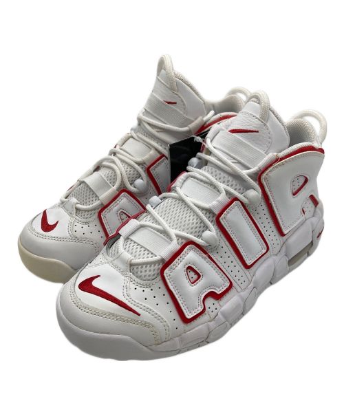 NIKE AIR MORE UPTEMPO GS（ナイキ エア モア アップテンポ ジーエス）NIKE AIR MORE UPTEMPO GS (ナイキ エア モア アップテンポ ジーエス) スニーカー ホワイト サイズ:24cmの古着・服飾アイテム