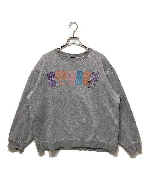 stussy（ステューシー）stussy (ステューシー) ロゴスウェット グレー サイズ:XLの古着・服飾アイテム