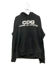 CDG（シーディージー）の古着「プリントパーカー」｜ブラック