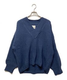 L'appartement（アパルトモン）の古着「Denim V/N Oversize Knit」｜ネイビー