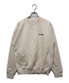 L'appartementアパルトモン）の古着「SERIF LOGO CREWNECK」｜ベージュ