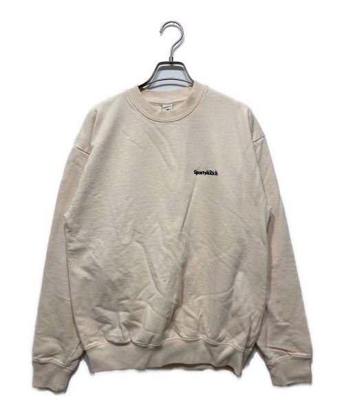 L'appartement（アパルトモン）L'Appartement (アパルトモン) SERIF LOGO CREWNECK ベージュ サイズ:36の古着・服飾アイテム