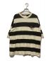 UNFIL（アンフィル）の古着「cotton & silk striped pocket Tee」｜ベージュ