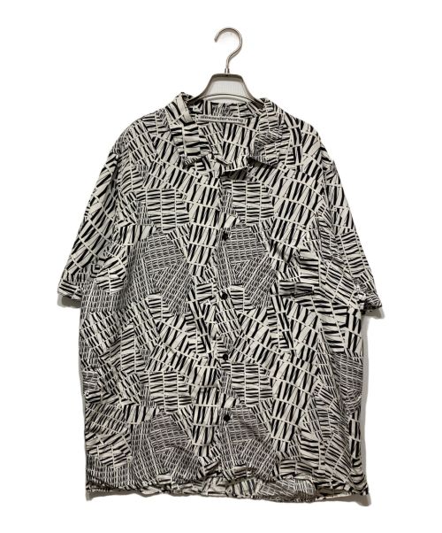 ALEXANDER WANG（アレキサンダーワン）ALEXANDER WANG (アレキサンダーワング) PRINTED LOGO SILK HAWAIIAN SHIRT ホワイト サイズ:XLの古着・服飾アイテム