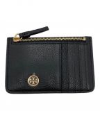 TORY BURCHトリーバーチ）の古着「WALKER TOP-ZIP CARD CASE」｜ブラック