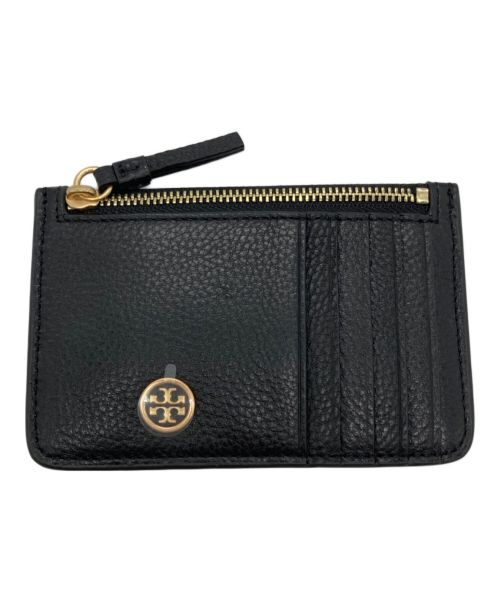 TORY BURCH（トリーバーチ）TORY BURCH (トリーバーチ) WALKER TOP-ZIP CARD CASE ブラックの古着・服飾アイテム