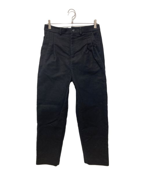 FRANK LEDER（フランクリーダー）FRANK LEDER (フランクリーダー) ジャーマンレザー2タックスラックス / DEUTSCHLEDER 2TUCK PANTS ブラック サイズ:DTL9の古着・服飾アイテム