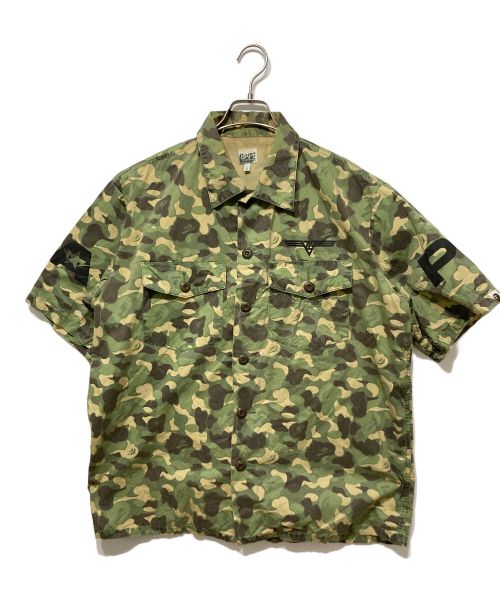 A BATHING APE（アベイシングエイプ）A BATHING APE (アベイシングエイプ) シャツ グリーン サイズ:Lの古着・服飾アイテム