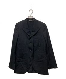 COMME des GARCONS HOMME PLUS（コムデギャルソンオムプリュス）の古着「インサイドアウトスパンコール3Bジャケット」｜ブラック