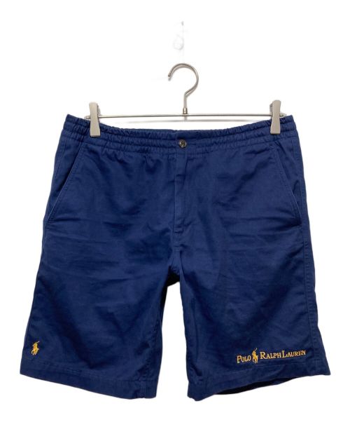 POLO RALPH LAUREN（ポロ・ラルフローレン）POLO RALPH LAUREN (ポロ・ラルフローレン) BEAMS (ビームス) ショートパンツ / Gold Logo Shorts ネイビー サイズ:Sの古着・服飾アイテム