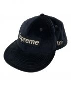 SUPREME×New Eraシュプリーム×ニューエラ）の古着「キャップ / Velour Box Logo」｜ブラック