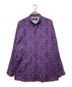 MASSESマシス）の古着「ARABESQUE PATTERN SHIRT」｜パープル