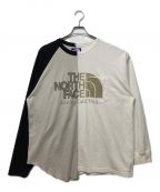 THE NORTHFACE PURPLELABELザ・ノースフェイス パープルレーベル）の古着「High Bulky Jersey L/S Logo Tee」｜ホワイト×ブラック