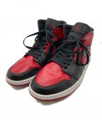 NIKEナイキ）の古着「ハイカットスニーカー / AIR JORDAN 1 MID」｜レッド×ブラック