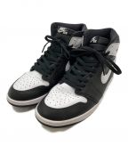 NIKEナイキ）の古着「ローカットスニーカー / Air Jordan 1 Retro High」｜ブラック×ホワイト