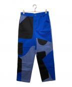 J.W.ANDERSONジェイダブリューアンダーソン）の古着「JWA PATCHWORK FATIGUE TROUSERS」｜ネイビー