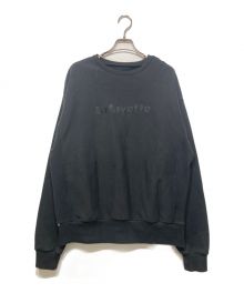 Lafayette（ラファイエット）の古着「TONAL LOGO US COTTON CREWNECK SWEATSHIRT/スウェット」｜ブラック