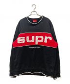 SUPREMEシュプリーム）の古着「Piping Crewneck」｜ブラック