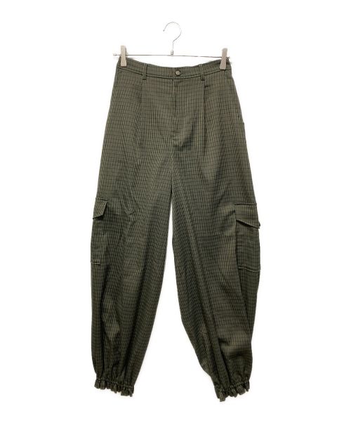 AMeLIE（アメリ）AMeLIE (アメリ) UND CHECK CARGO PANTS / チェックカーゴパンツ グリーン サイズ:Ⅿの古着・服飾アイテム