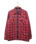 SUPREME（シュプリーム）の古着「QUILTED ZIP FLANNEL SHIRT」｜レッド