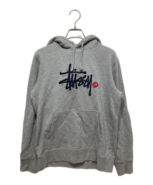 stussy（ステューシー）stussy (ステューシー) ストックロゴパーカー グレー サイズ:Sの古着・服飾アイテム