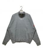 C.Eシーイー キャブエンプト）の古着「OVERDYE WIDE RIB CUT HALF ZIP」｜ブルー