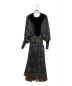 AMERI (アメリ) VELOUR DOCKING SCARF DRESS ブラック サイズ:Ⅿ：13000円