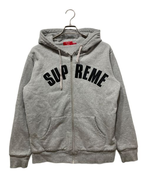 SUPREME（シュプリーム）SUPREME (シュプリーム) アーチロゴジップパーカー グレー サイズ:Ⅿの古着・服飾アイテム