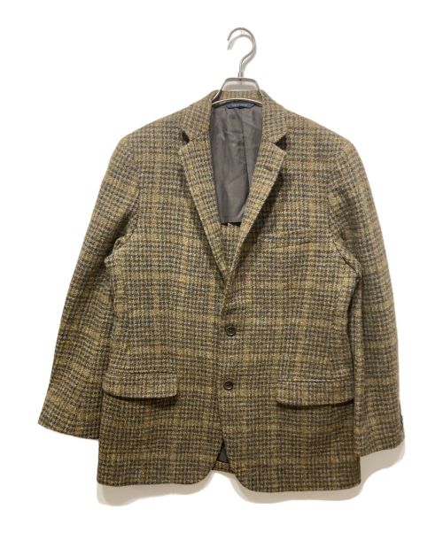 BROOKS BROTHERS（ブルックスブラザーズ）BROOKS BROTHERS (ブルックスブラザーズ) Harris Tweed (ハリスツイード) ハリスツイードテーラードジャケット ブラウン サイズ:40Rの古着・服飾アイテム