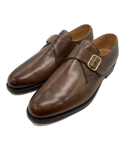 peal&co（ピールアンドコー）peal&co (ピールアンドコー) BROOKS BROTHERS (ブルックスブラザーズ) モンクストラップシューズ ブラウン サイズ:7/5の古着・服飾アイテム