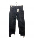 R13×L'Appartement取扱いアールサーティン×アパルトモントリアツカイ）の古着「Boy Straight-Leg Crop Jeans」｜ブラック