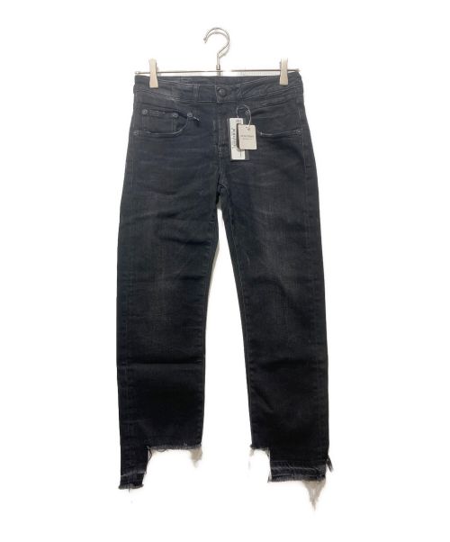 R13（アールサーティン）R13 (アールサーティン) L'Appartement取扱い (アパルトモントリアツカイ) Boy Straight-Leg Crop Jeans ブラック サイズ:63.5㎝（W25）の古着・服飾アイテム