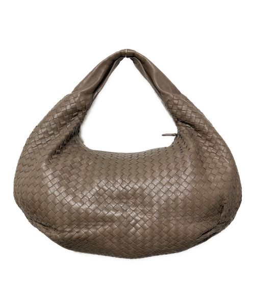 BOTTEGA VENETA（ボッテガベネタ）BOTTEGA VENETA (ボッテガベネタ) イントレチャートショルダーバッグ ベージュの古着・服飾アイテム