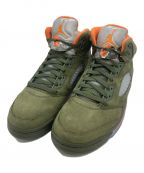 NIKEナイキ）の古着「ハイカットスニーカー / Air Jordan 5 Retro」｜Olive