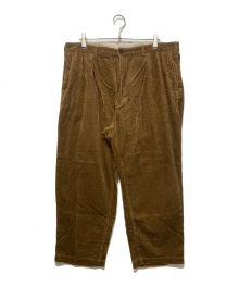 CHAOS FISHING CLUB（カオスフィッシングクラブ）の古着「LOGO CORDUROY PANTS」｜ブラウン