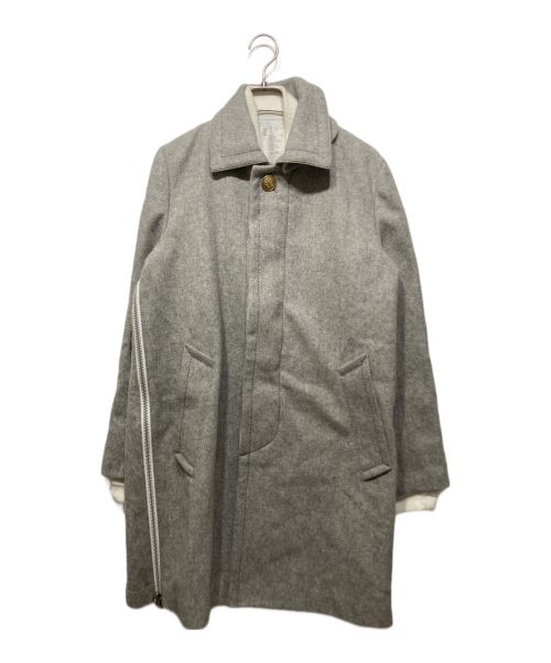 sacai（サカイ）sacai (サカイ) MA-1ドッキングコート グレー サイズ:Sの古着・服飾アイテム