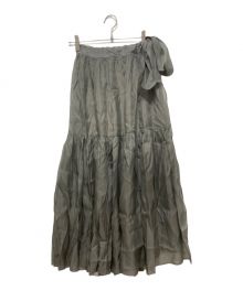 L'appartement（アパルトモン）の古着「Cupra Silk Organdy Skirt」｜グリーン