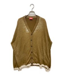 DIESEL（ディーゼル）の古着「K-LAREMCE CARDIGAN / Vネックカーディガン」｜イエロー