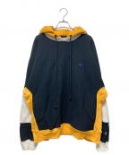 Champion×N.HOOLYWOODチャンピオン×エヌ ハリウッド）の古着「コラボパーカー」｜ブラック×グレー×イエロー