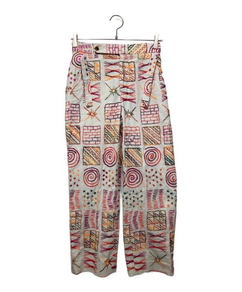 BODE（ボーディ）BODE (ボーディ) Doodle Stitch embroidered trousers マルチカラー サイズ:26の古着・服飾アイテム