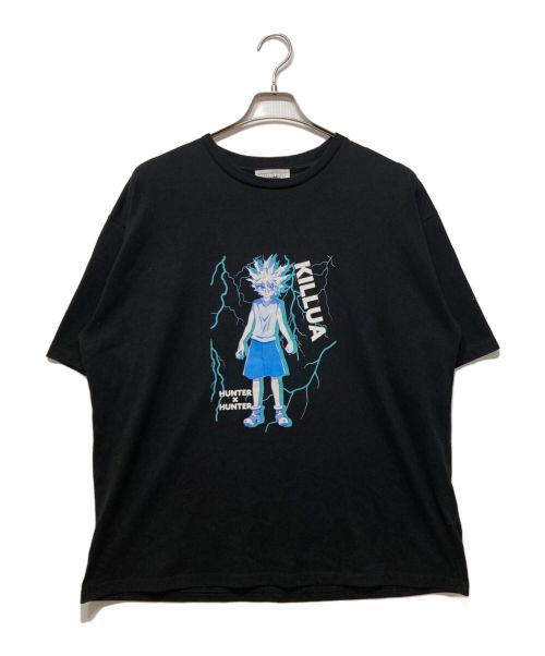 ハンターハンター（ハンターハンター）ハンターハンター (ハンターハンター) プリントTシャツ ブラック サイズ:4XLの古着・服飾アイテム