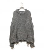 ANDERSSON BELLアンダースンベル）の古着「DAMAGED CREW NECK SWEATER」｜ブルー