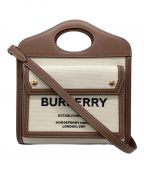 BURBERRYバーバリー）の古着「ミニポケットバッグ」｜ブラウン