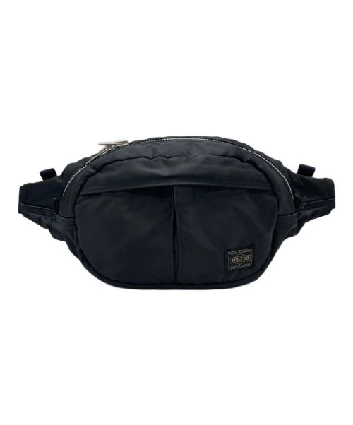 HEAD PORTER（ヘッドポーター）HEAD PORTER (ヘッドポーター) オーバルウエストバッグ /  OVAL WAIST BAG ブラックの古着・服飾アイテム