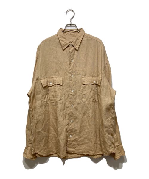 Porter Classic（ポータークラシック）Porter Classic (ポータークラシック) ROLL UP SHIRT ベージュ サイズ:Lの古着・服飾アイテム