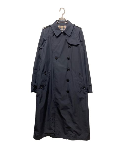 Aquascutum（アクアスキュータム）Aquascutum (アクアスキュータム) タフタトレンチレインコート ネイビー サイズ:8の古着・服飾アイテム